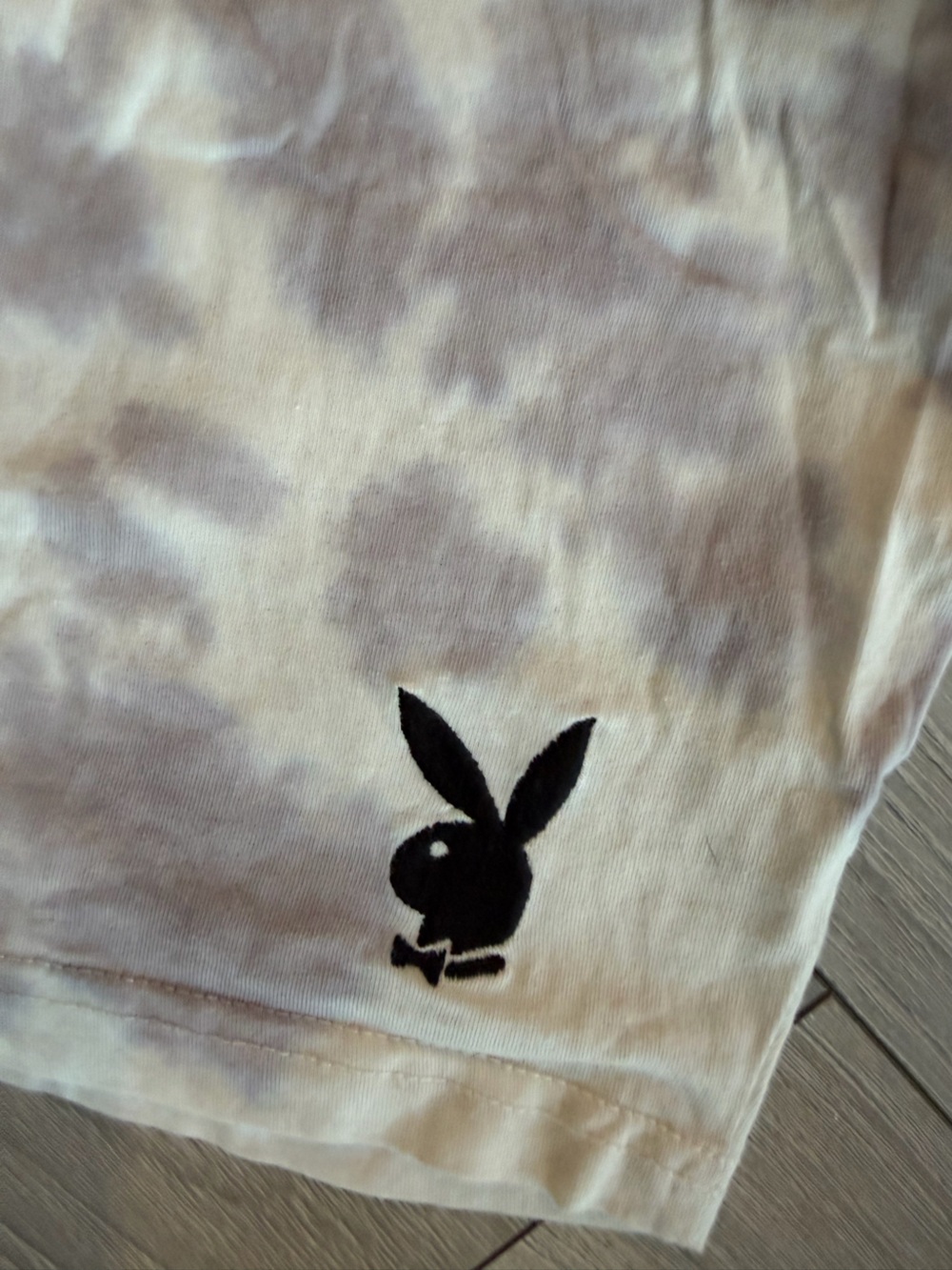 Playboy tie dye cropped tank